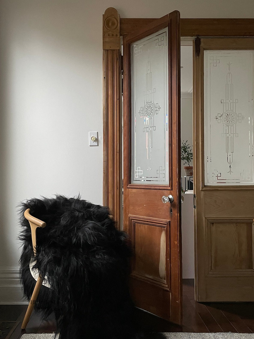 جلد خروف أيسلندي أسود مزدوجEX-STOCK Canada 