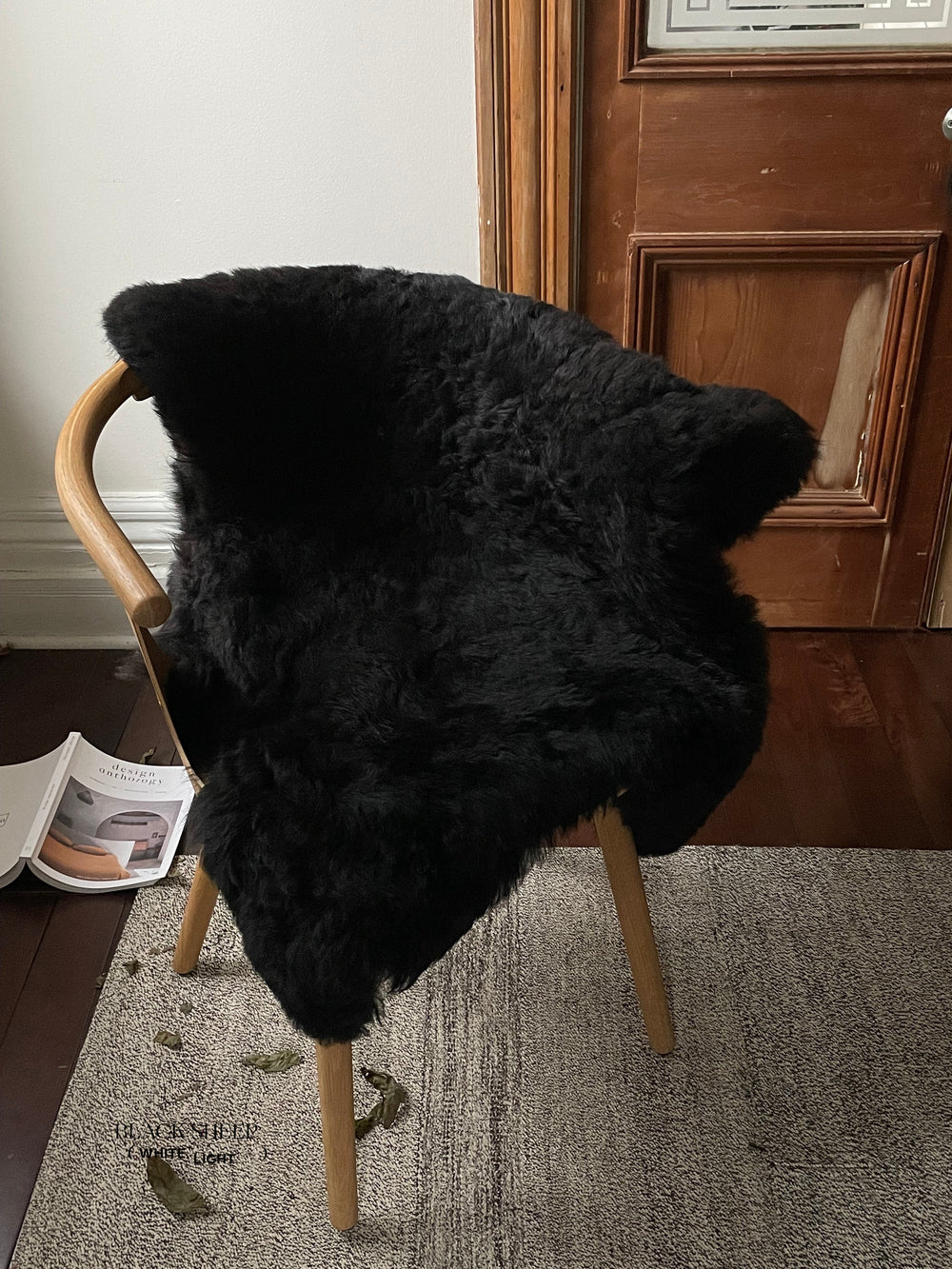 Shorn Black Icelandic Sheepskin EX-STOCK Canada 