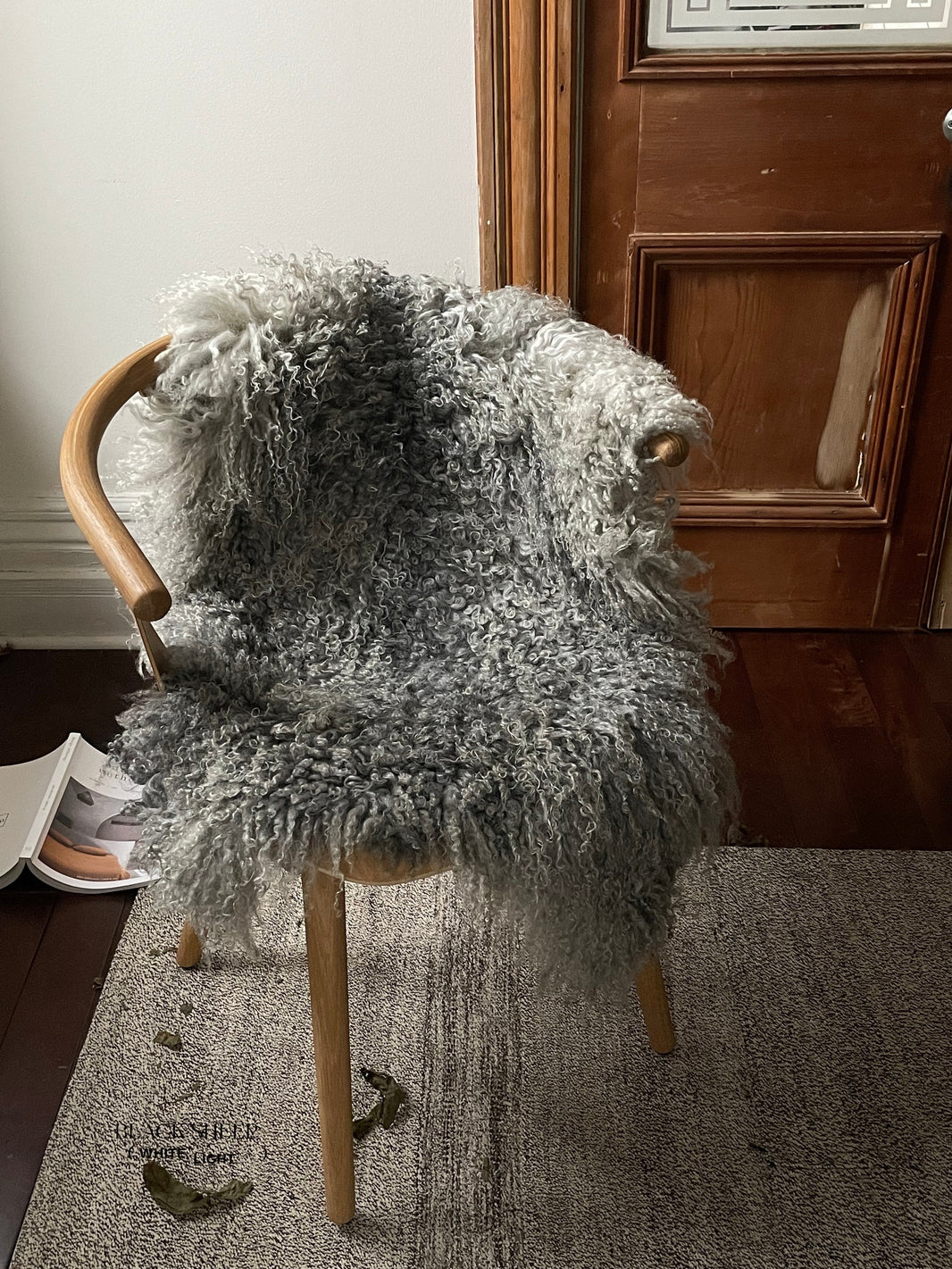 Grey Long Wool Gotland Sheepskin EX-STOCK Canada 