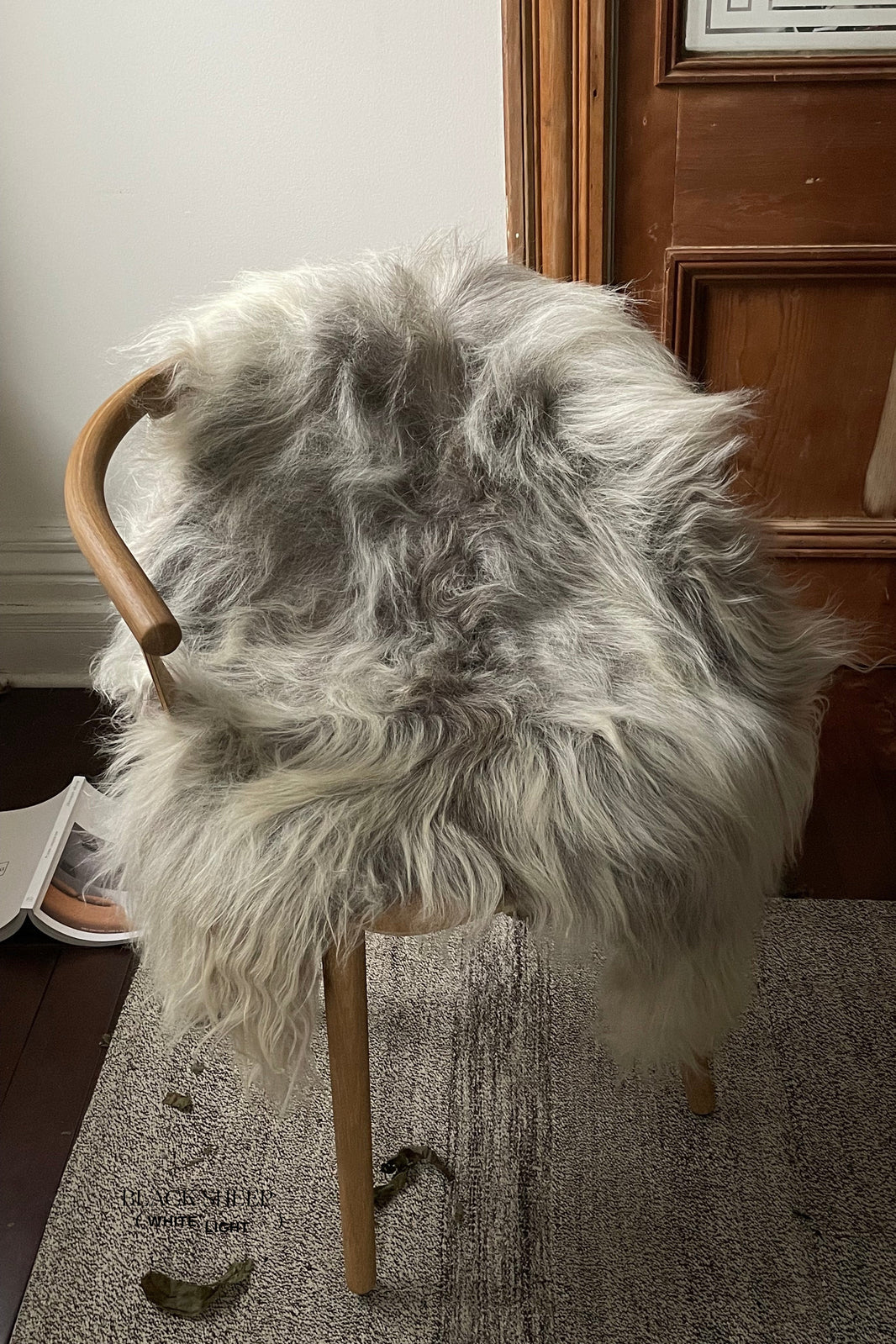 Natural Light Grey Icelandic Sheepskin 