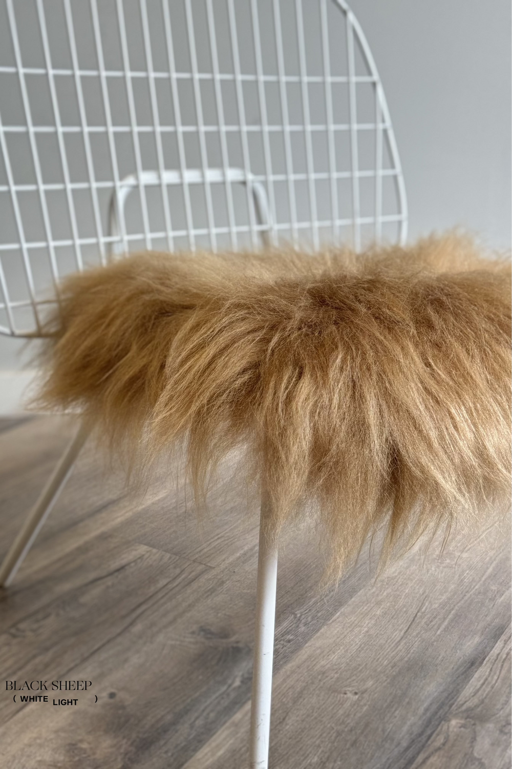 Camel Icelandic Sheepskin Chair Pad 