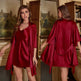 Ice Silk Pajamas For Women Summer Robe Two-piece Sling Sexy - EX-STOCK Canada