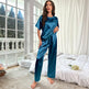 Ice Silk Pajamas For Women Summer Short Sleeve Trousers - EX-STOCK Canada
