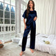Ice Silk Pajamas For Women Summer Short Sleeve Trousers - EX-STOCK Canada