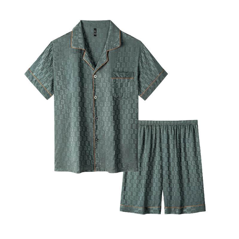 Ice Silk Pajamas Men's Spring And Summer Lightweight Breathable  EX-STOCK CANADA