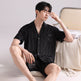 Ice Silk Pajamas Men's Spring And Summer Lightweight Breathable  EX-STOCK CANADA