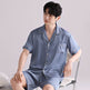 Ice Silk Pajamas Men's Spring And Summer Lightweight Breathable  EX-STOCK CANADA