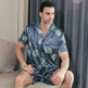 Ice Silk Short Sleeve Pajamas Men Can Be Outerwear Homewear  EX-STOCK CANADA
