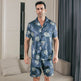 Ice Silk Short Sleeve Pajamas Men Can Be Outerwear Homewear  EX-STOCK CANADA