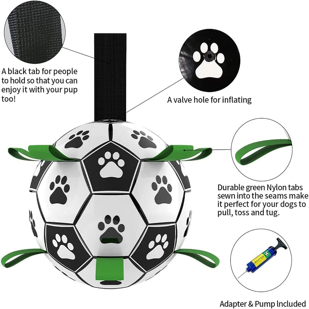 Interactive Dog Football Toy Soccer Ball Inflated Training Toy For Dogs Outdoor Border Collie Balls For Large Dogs Pet Supplies EX-STOCK Canada 