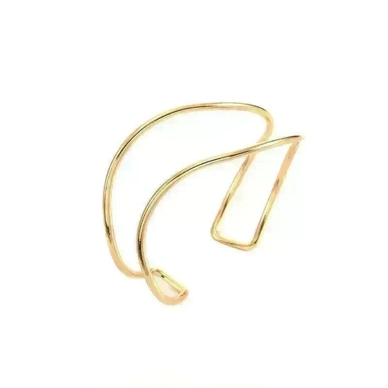 Irregular Gold Wave Bracelet Adjustable - EX-STOCK CANADA