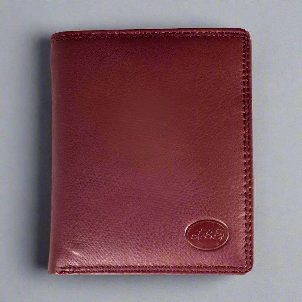 Cartera de cuero bifold para hombre con ala abatible de JBG InternationalEX-STOCK Canada 