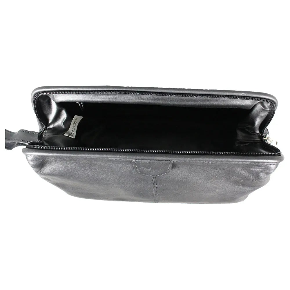 Bolsa de aseo de cuero estructurado JBG InternationalEX-STOCK Canada 