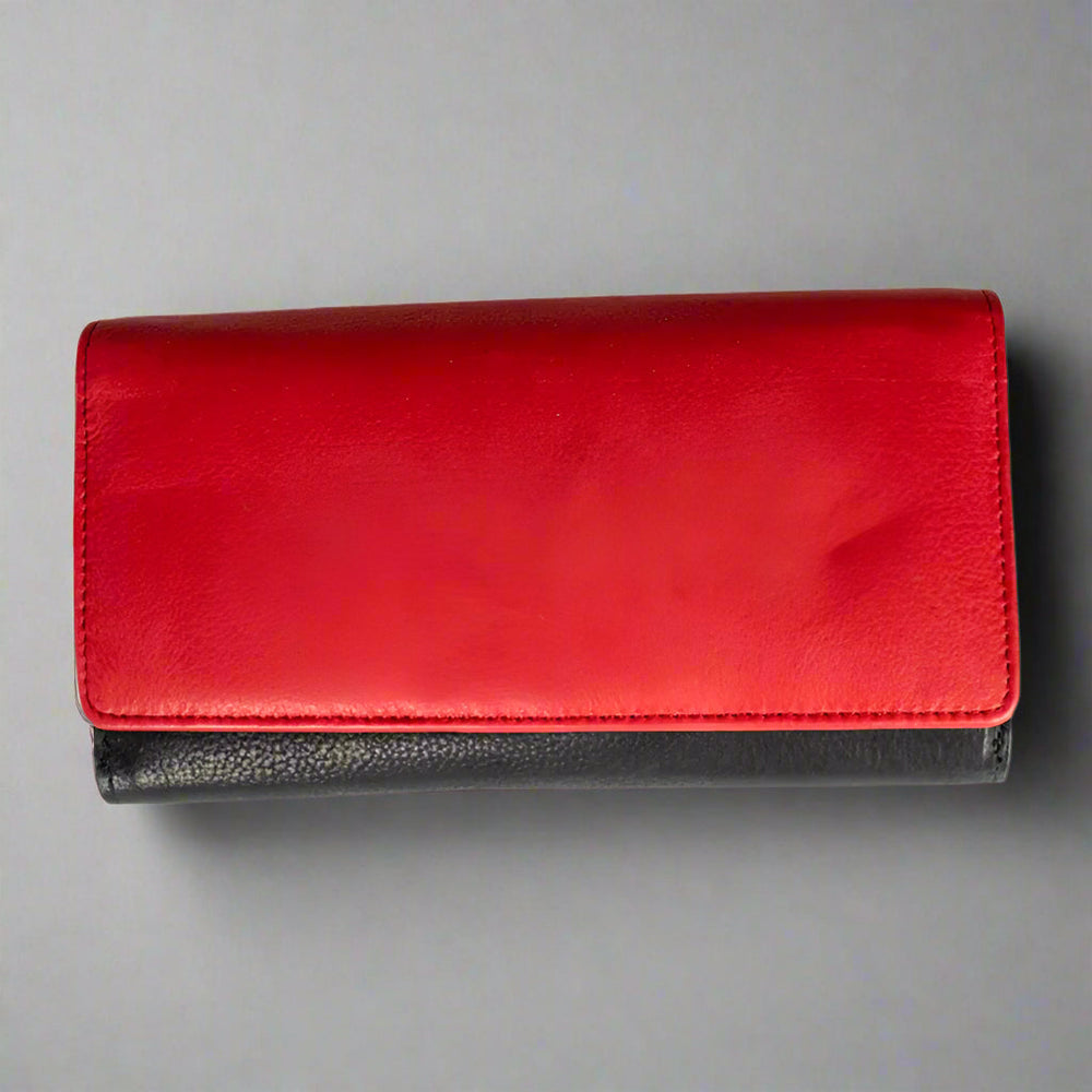 Cartera de cuero con RFID para mujer JBG International de tres plieguesEX-STOCK Canada 