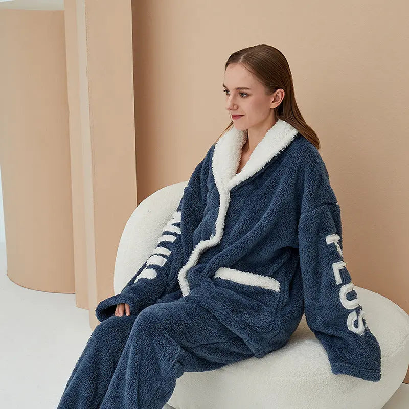 Keep Warm Coral Velvet Pajamas For Women - EX-STOCK Canada