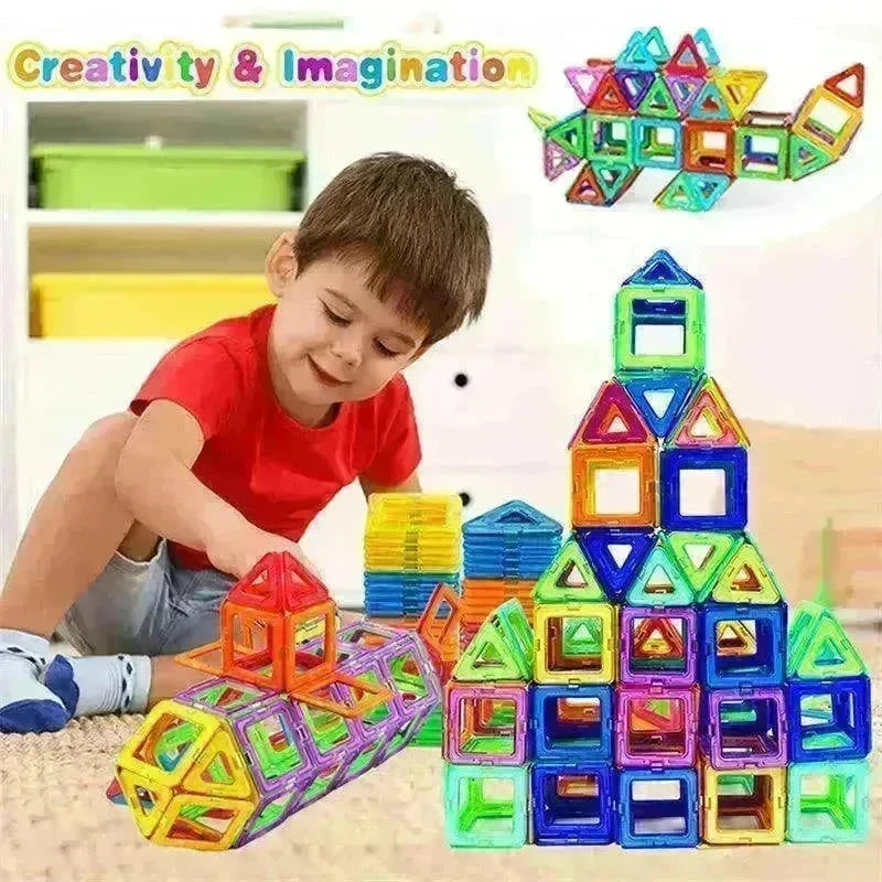 Kids' Magnetic Building Blocks DIY Magnet Toys - Construction Set Gifts - EX-STOCK CANADA