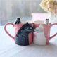 Kiss Cat Coffee Couple Handmade Mug - EX-STOCK Canada