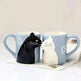 Kiss Cat Coffee Couple Handmade Mug - EX-STOCK Canada