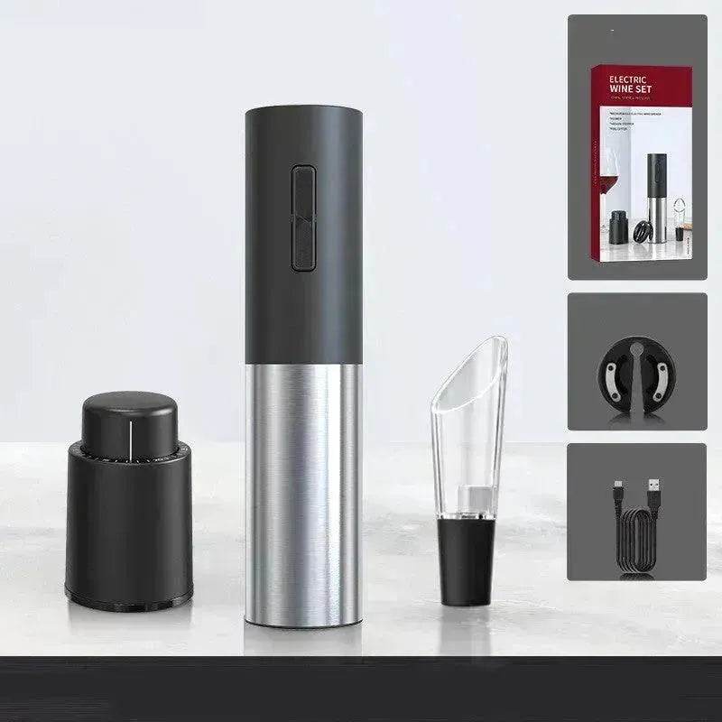 Appareils de Cuisine Quatre en Un Ouvre-Bouteille Électrique pour Vin Rouge Rechargeable à Piles EX-STOCK Canada