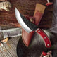 Kitchen Steel Knife Full Sharp Blade Chef Knife+Leather Strap - EX-STOCK CANADA