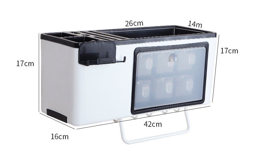 Kitchenware Rack Seasoning Storage Box Multifunctional Floor Condiment Storage Knife Rack EX-STOCK Canada 