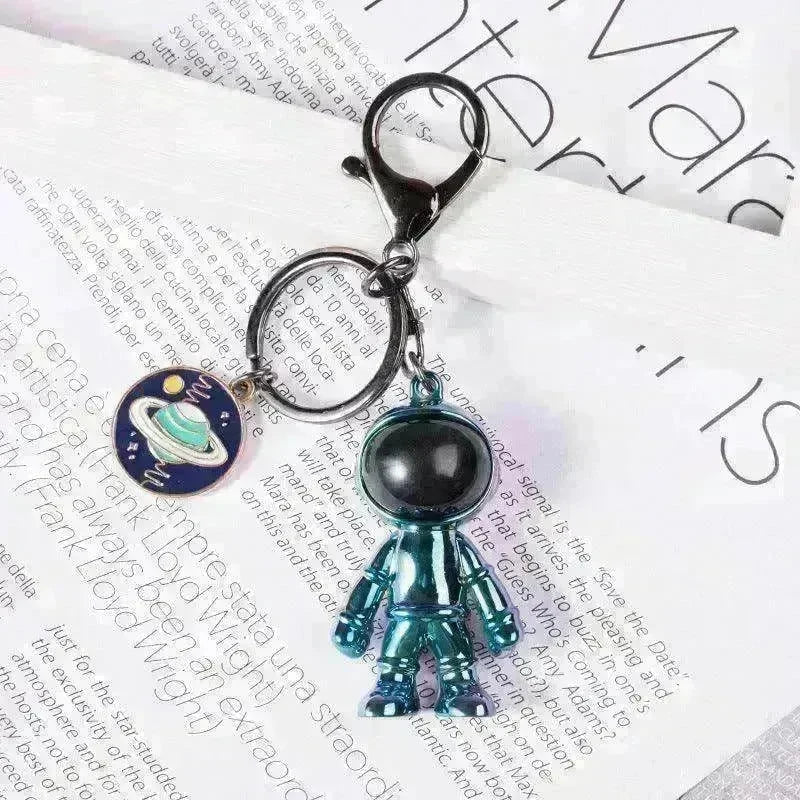Korean Hip Hop Fashion Cross Spaceman Necklace Keychain - EX-STOCK CANADA