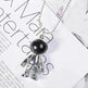Korean Hip Hop Fashion Cross Spaceman Necklace Keychain - EX-STOCK CANADA