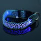 LED Dog Collar Safety Adjustable Nylon Leopard Pet Collar EX-STOCK Canada 