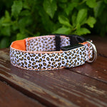 LED Dog Collar Safety Adjustable Nylon Leopard Pet Collar EX-STOCK Canada 