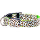 LED Dog Collar Safety Adjustable Nylon Leopard Pet Collar EX-STOCK Canada 