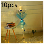 LED Luminous Balloon Rose Bouquet Transparent Bobo Ball Rose EX-STOCK Canada 