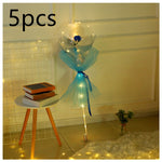 LED Luminous Balloon Rose Bouquet Transparent Bobo Ball Rose EX-STOCK Canada 
