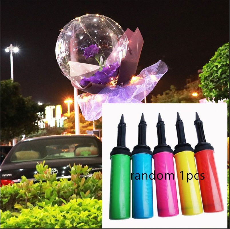 LED Luminous Balloon Rose Bouquet Transparent Bobo Ball Rose EX-STOCK Canada 