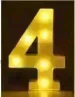 LED Night Light A-Z 0-9 Battery Lamp Wedding Party Decor - EX-STOCK CANADA