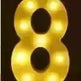 LED Night Light A-Z 0-9 Battery Lamp Wedding Party Decor - EX-STOCK CANADA