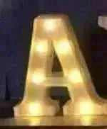 LED Night Light A-Z 0-9 Battery Lamp Wedding Party Decor - EX-STOCK CANADA