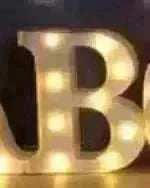 LED Night Light A-Z 0-9 Battery Lamp Wedding Party Decor - EX-STOCK CANADA