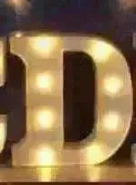 LED Night Light A-Z 0-9 Battery Lamp Wedding Party Decor - EX-STOCK CANADA