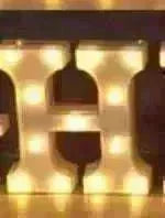 LED Night Light A-Z 0-9 Battery Lamp Wedding Party Decor - EX-STOCK CANADA