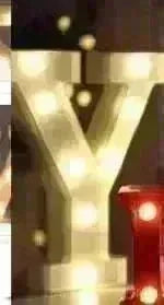 LED Night Light A-Z 0-9 Battery Lamp Wedding Party Decor - EX-STOCK CANADA