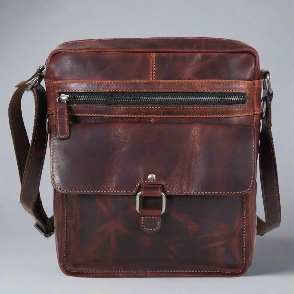 Bolso de Cuero Manhattan | Bolso Cruzado de Cuero de Búfalo para Hombres y MujeresEX-STOCK Canada 