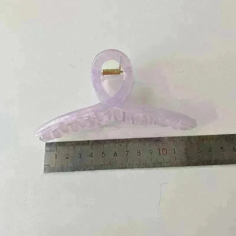 Large Jelly Minimalist Curve Bath Pan Hair Grabber - EX-STOCK CANADA