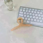 Large Jelly Minimalist Curve Bath Pan Hair Grabber - EX-STOCK CANADA