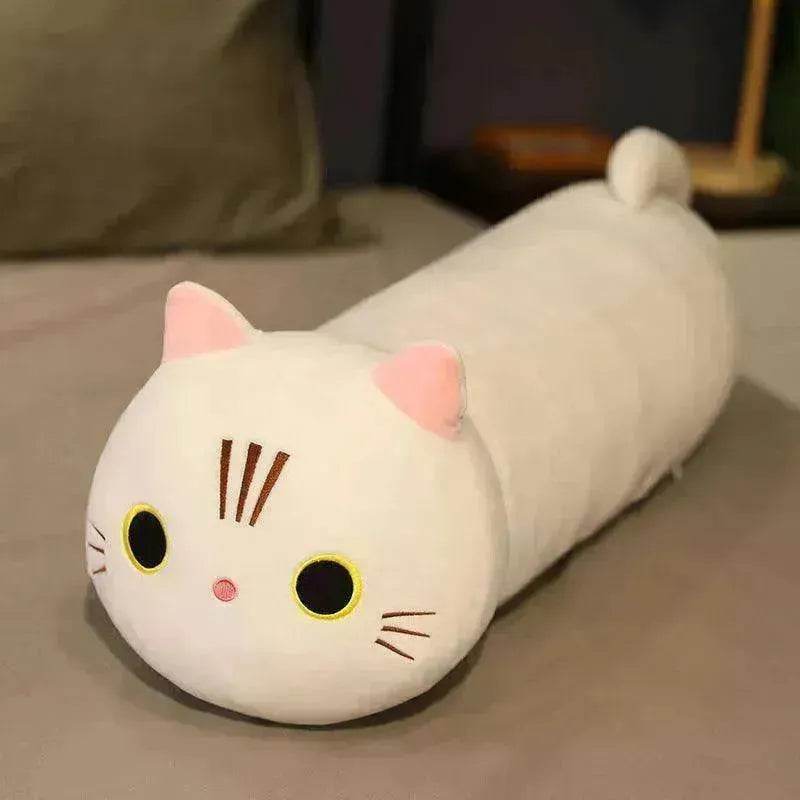 Large Size Cartoon Cat Plush Toys Stuffed Cloth Doll Long Animal Pillow Cushion - EX-STOCK Canada