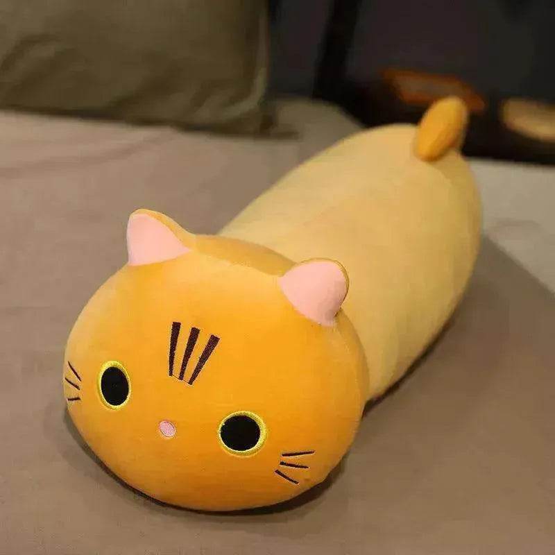 Large Size Cartoon Cat Plush Toys Stuffed Cloth Doll Long Animal Pillow Cushion - EX-STOCK Canada