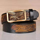 Leather Men's Eagle Embossed Belt - EX-STOCK Canada