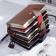 Leather Notebook Lychee Pattern Head Layer Cowhide A6 Loose-Leaf Diary - EX-STOCK Canada