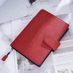 Leather Notebook Lychee Pattern Head Layer Cowhide A6 Loose-Leaf Diary - EX-STOCK Canada