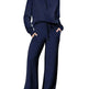 Leisure Sports Suit Long-sleeve Zipper Sweatshirt Wide Leg Pants Two-piece Set - EX-STOCK Canada