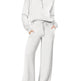 Leisure Sports Suit Long-sleeve Zipper Sweatshirt Wide Leg Pants Two-piece Set - EX-STOCK Canada